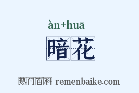 暗花是什么意思的图片